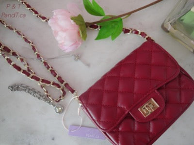 Women's Handbag Quilted Wallet Bag Scarlet Limited Edition