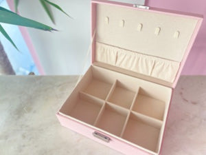 Every Girl's Dreamy House Double Shelf Big Storage Movable Slots Jewelry Box