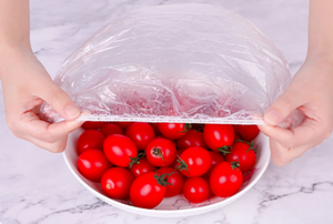 Disposable Clear Food Plastic Wrap Shower Cap (20 pcs)